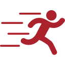 runer-silhouette-running-fast icon